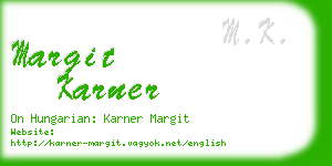 margit karner business card